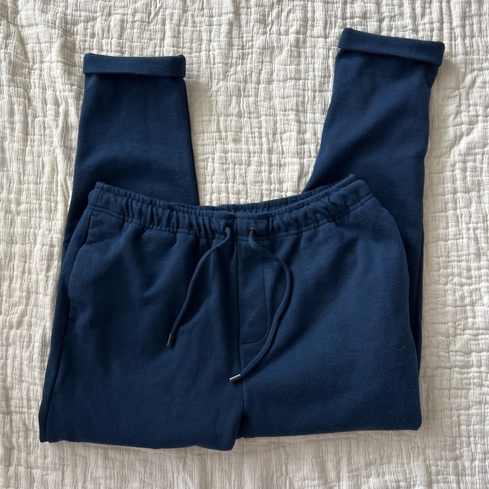 Men’s Zara Business Casual Jogger Pants Navy Blue